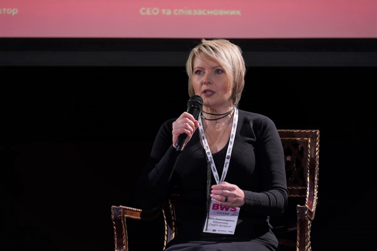 Виживати чи знаходити нові можливості? Юлія Кірьянова, СЕО «Смарт-Холдинг», взяла учать у брейнштормі стратегів українського бізнесу в рамках конференції Business Wisdom Summit 2023 user/common.seoImage